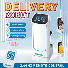 Food Delivery Robot with Detachable Tray - view 2